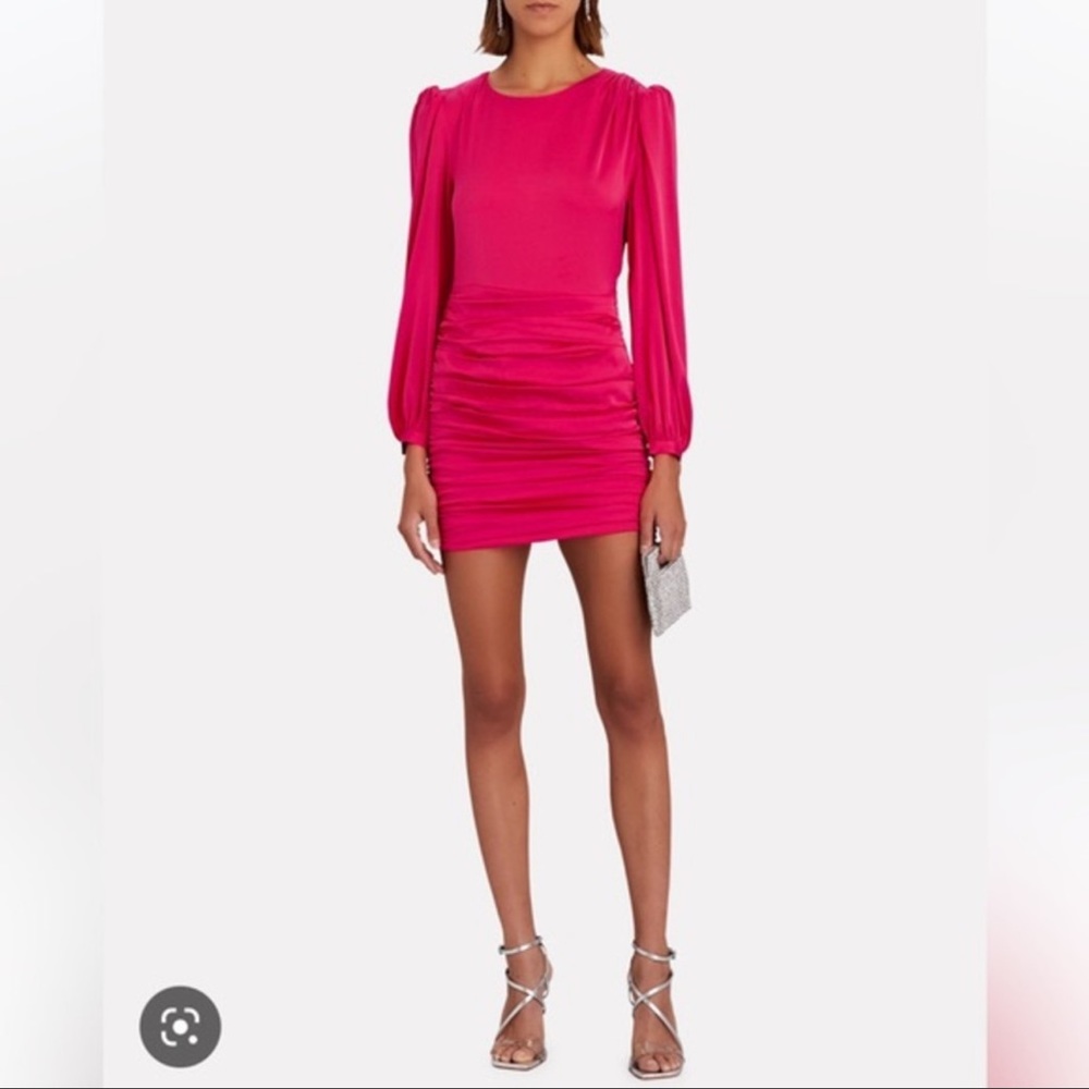 Intermix Pink Long Sleve Mini Dress - 2